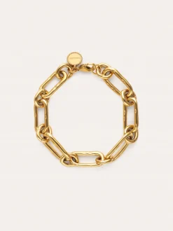 Pulsera Zambia Link Acero Baño Oro